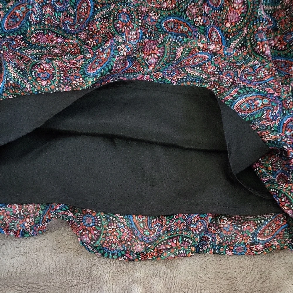 LOFT Paisley Print Women's L Skirt - Picture 3 of 6